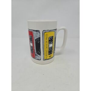 Retro Mixtape Cassette Mug | 16oz Music Coffee Cup‎